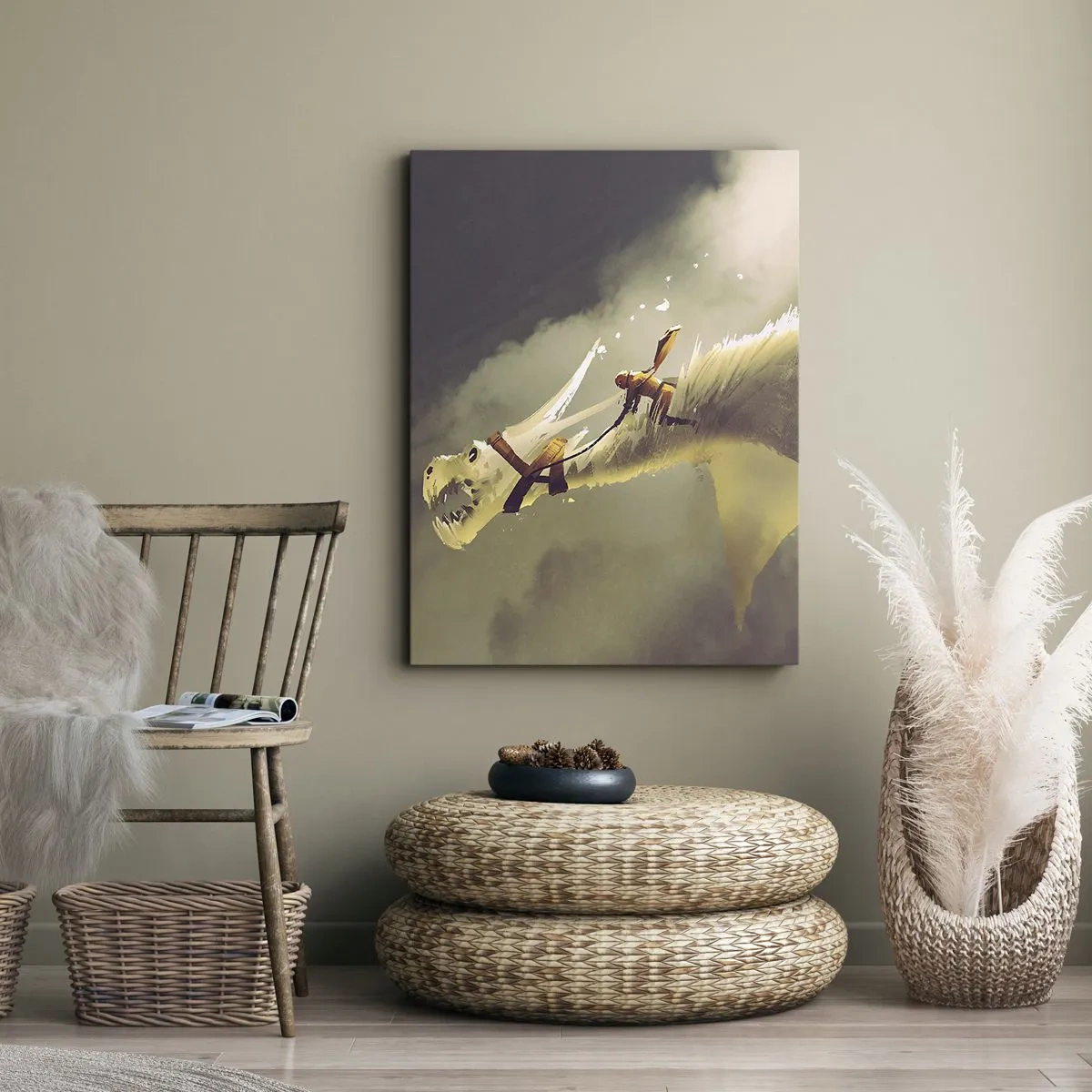 Canvastavla - Bild på duk - Rädda världen - 70x100 cm