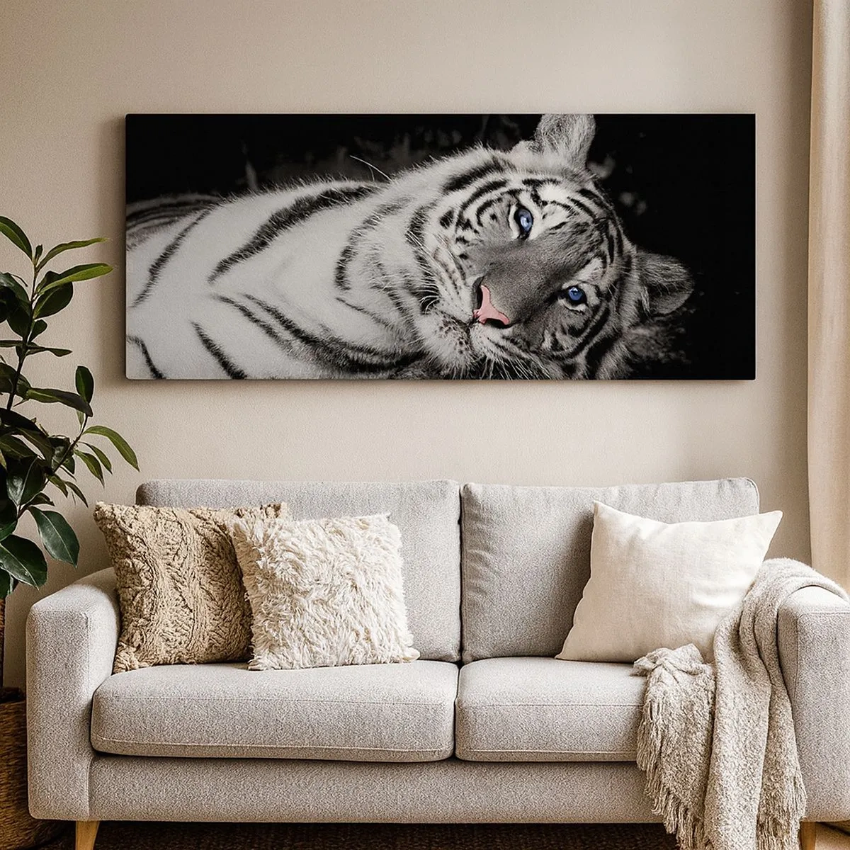 Canvastavla - Bild på duk - Vildhet och lugn - 100x40 cm