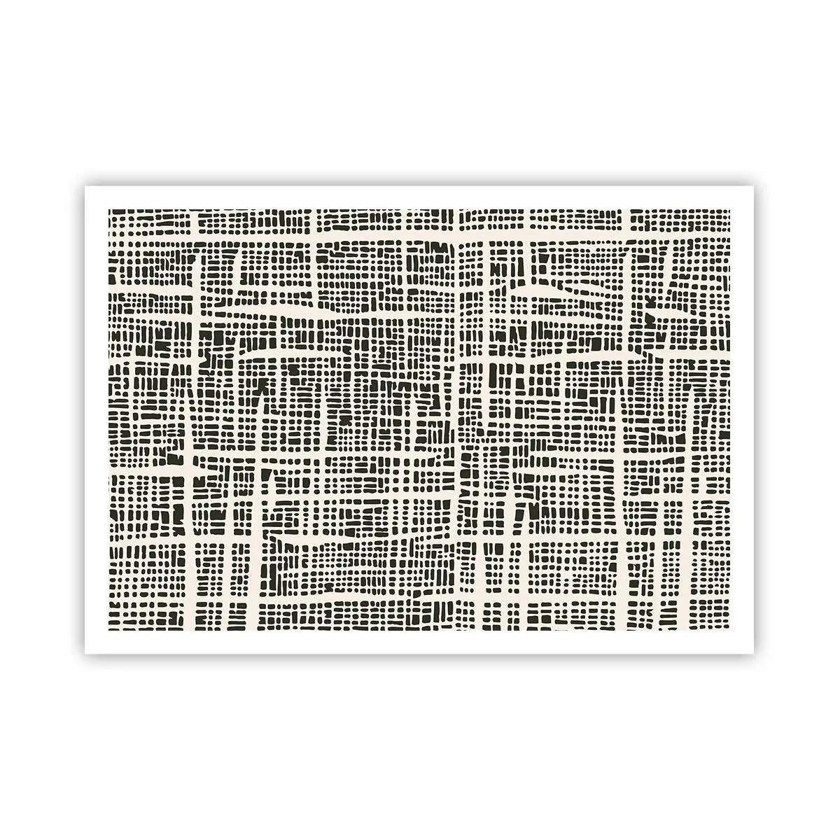 Affisch - Vävd komposition - 100x70 cm