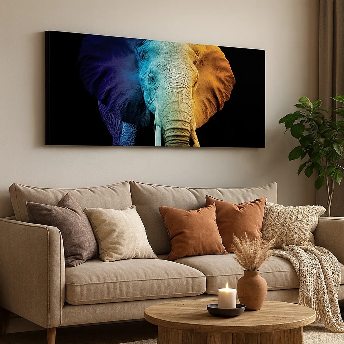 Canvastavla - Bild på duk - Excentriker, ej kuf - 30x30 cm