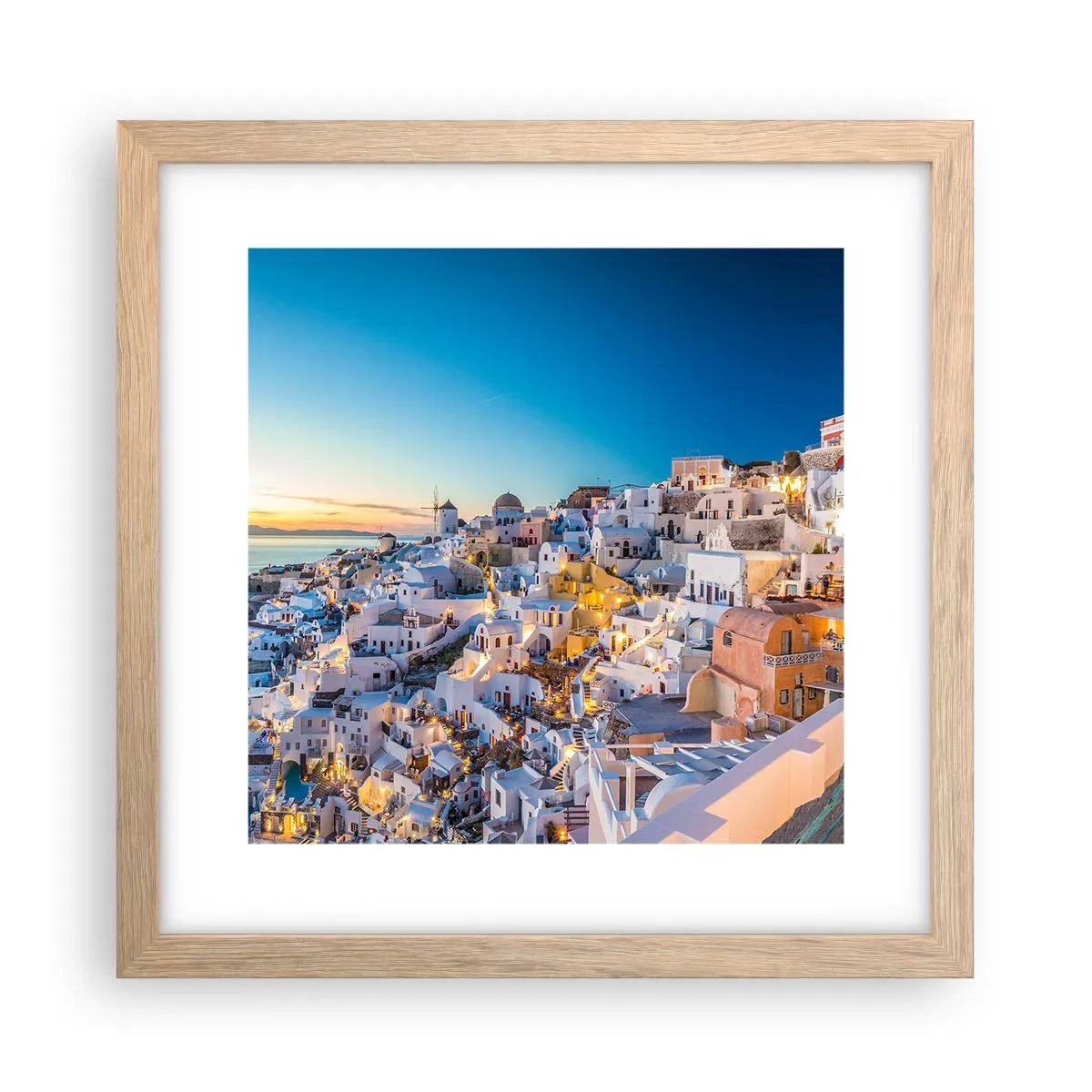 Affisch i ram av ljusek - Grekhetens essäns - 30x30 cm