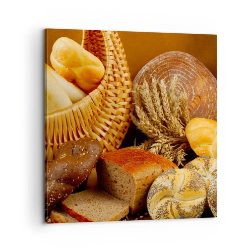 Canvastavla - Bild på duk - Vi kom undan igen - 60x60 cm