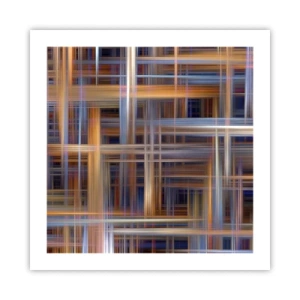 Affisch - Vävd av ljus - 50x50 cm