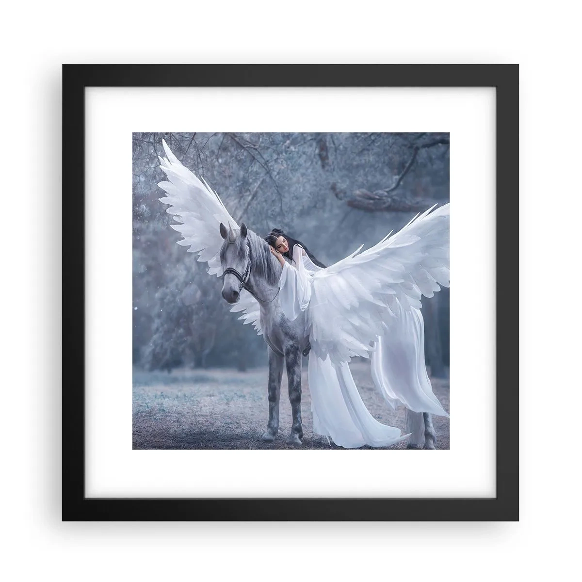 Affisch i svart ram - En stund full av inspiration - 30x30 cm