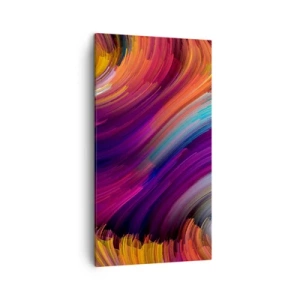 Canvastavla - Bild på duk - Början av en ny värld - 45x80 cm