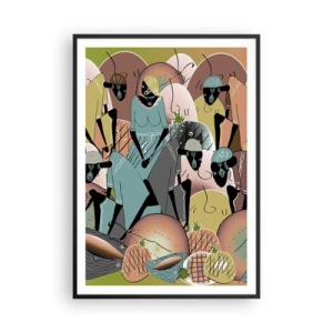 Affisch i svart ram - Högtiden kommer - 70x100 cm