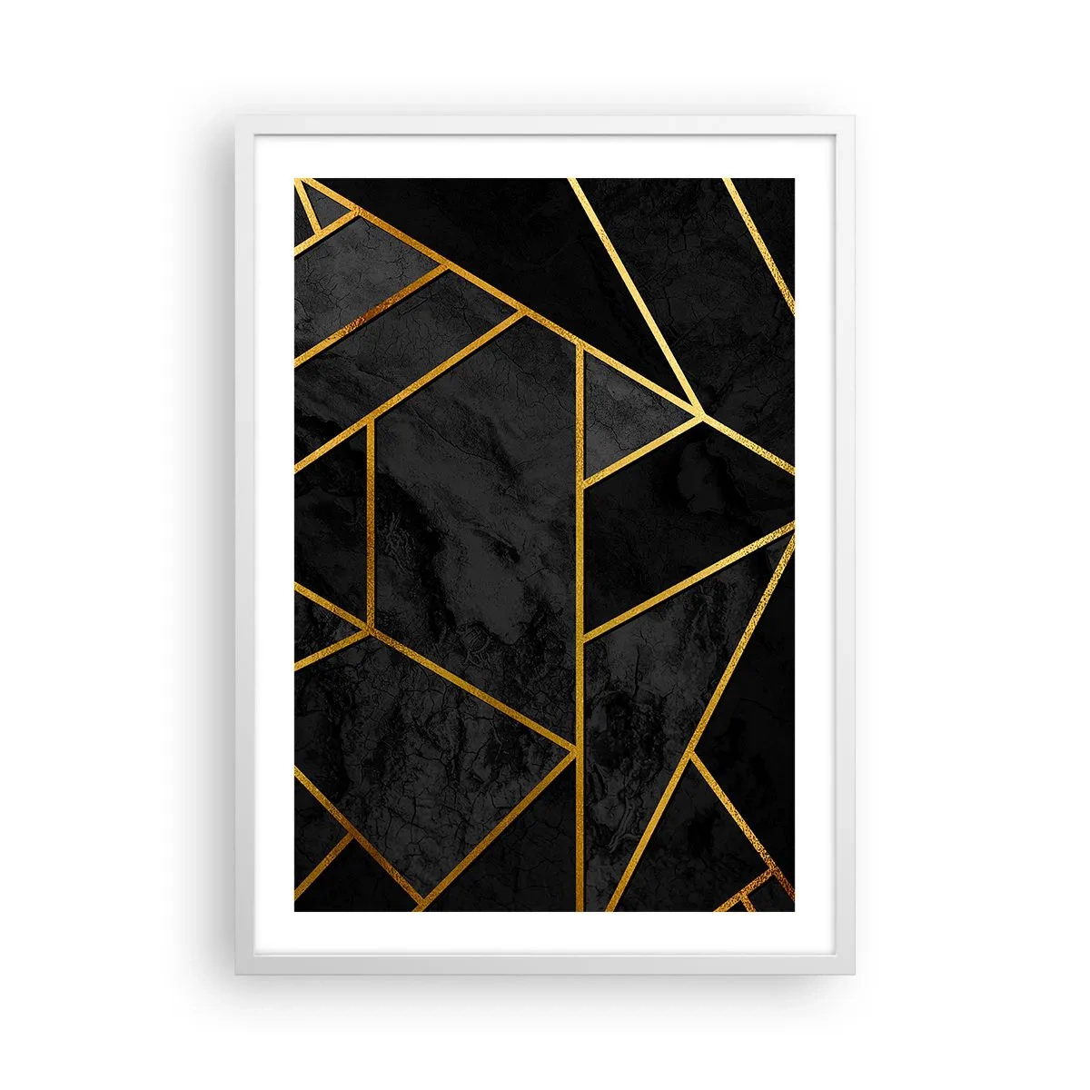 Affisch i vit ram - Mörker och sken - 50x70 cm