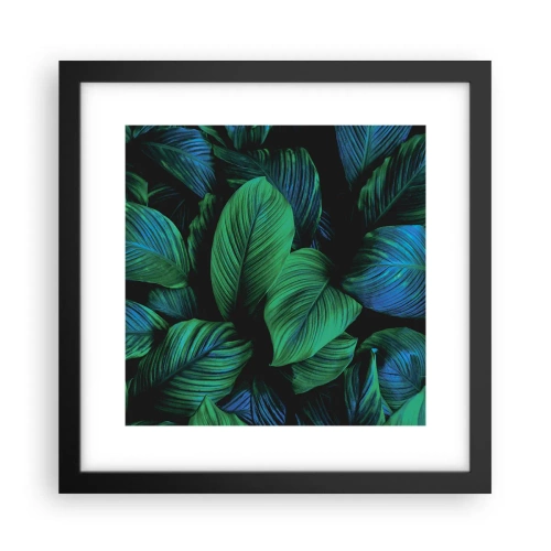 Affisch i svart ram - I gröna folkmassan - 30x30 cm