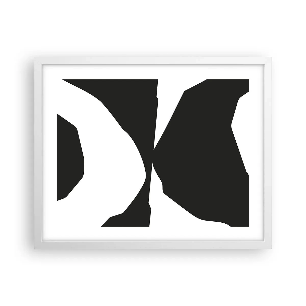 Affisch i vit ram - Positiv-negativ - 50x40 cm