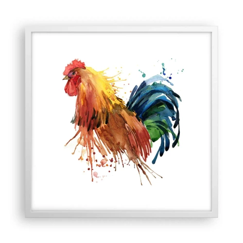 Affisch i vit ram - Kungliga kläder, kunglig stolthet - 50x50 cm