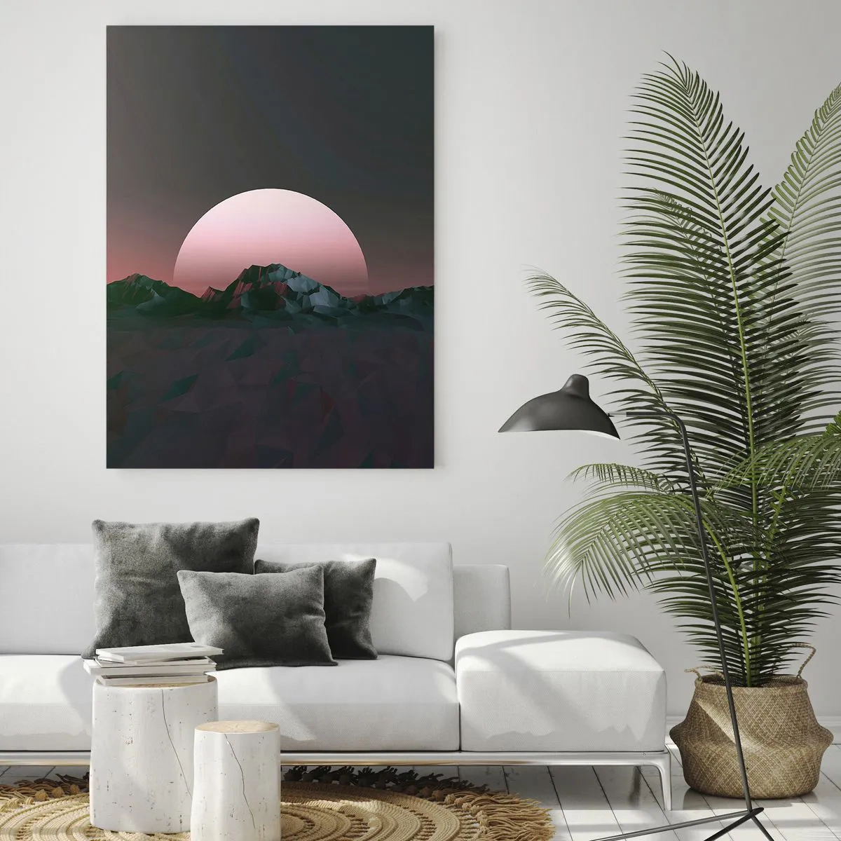 Glastavla - Bild på glas - I den granliggande galaxen - 80x120 cm