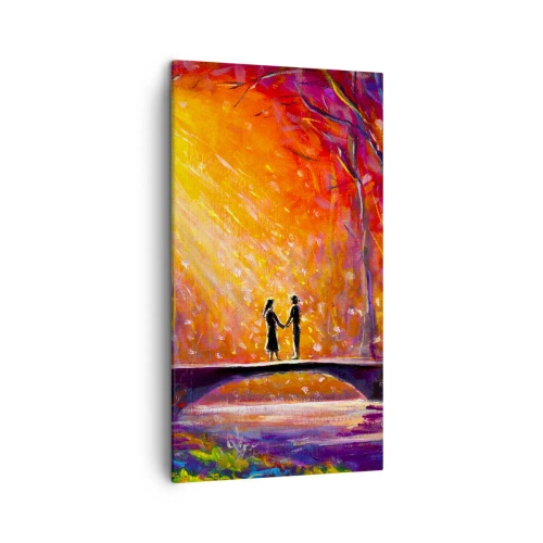 Canvastavla - Bild på duk - Himlen älskar också dem - 45x80 cm