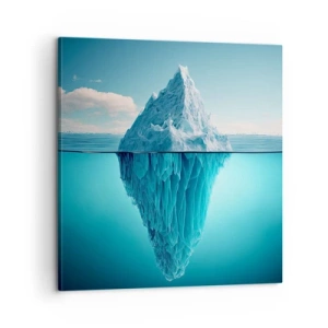 Canvastavla - Bild på duk - Isdrottning - 60x60 cm
