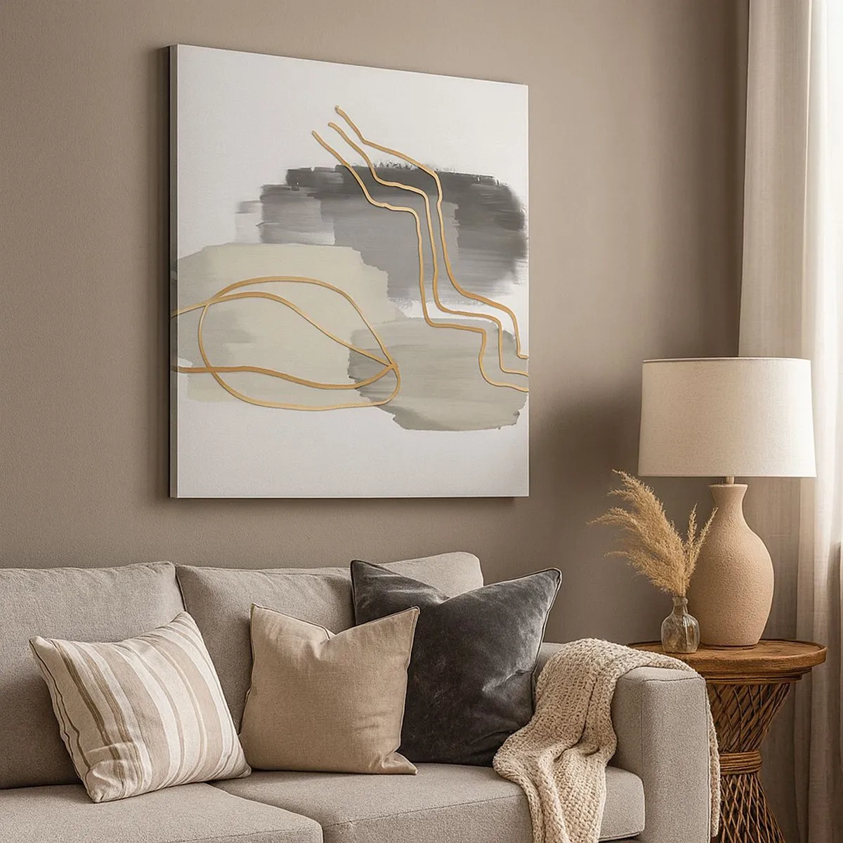 Canvastavla - Bild på duk - Varaktighet och rörelse - 30x30 cm