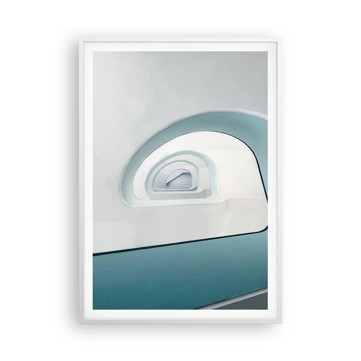 Affisch i vit ram - Till det blåas botten - 70x100 cm