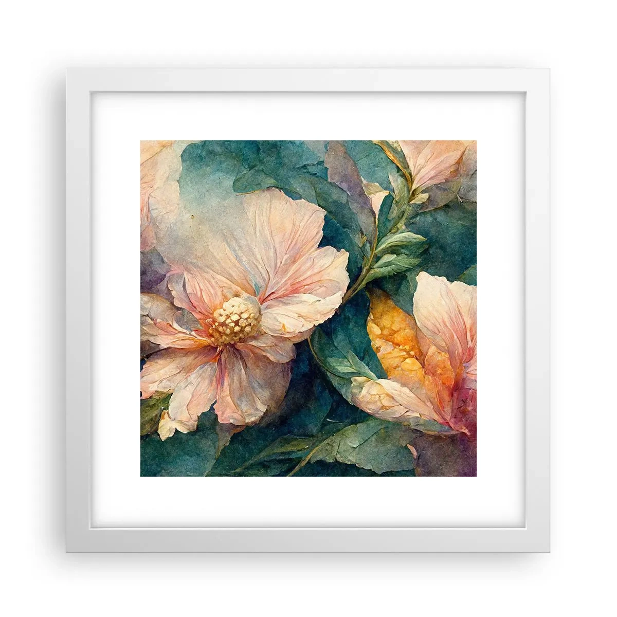 Affisch i vit ram - Bara subtilitet - 30x30 cm