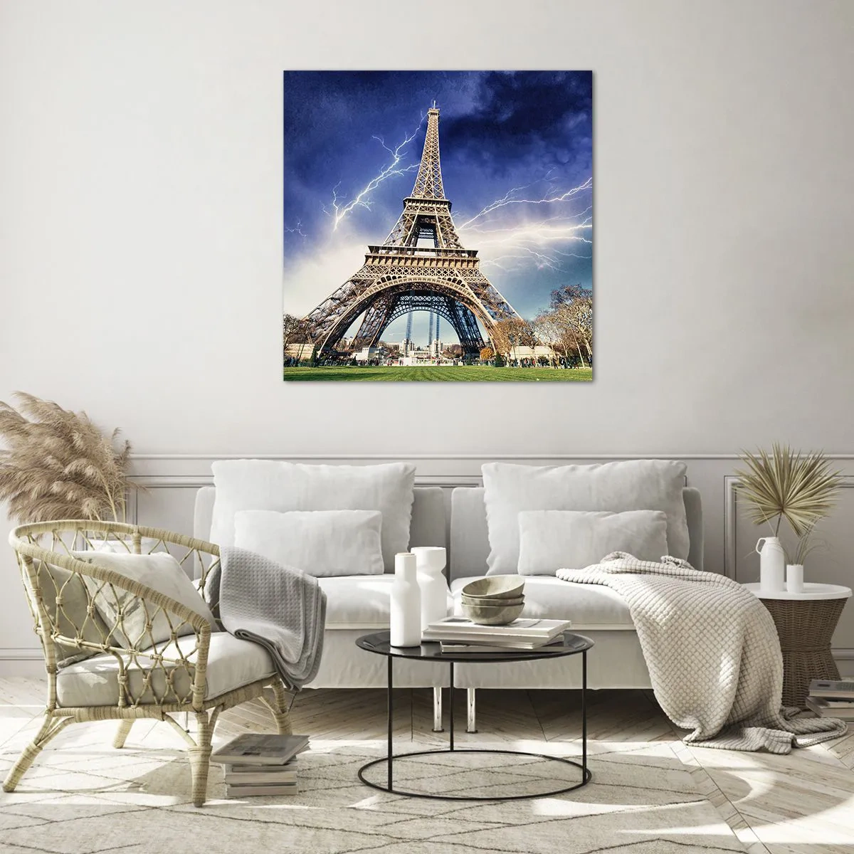 Glastavla - Bild på glas - Stormhärskarinna - 70x70 cm