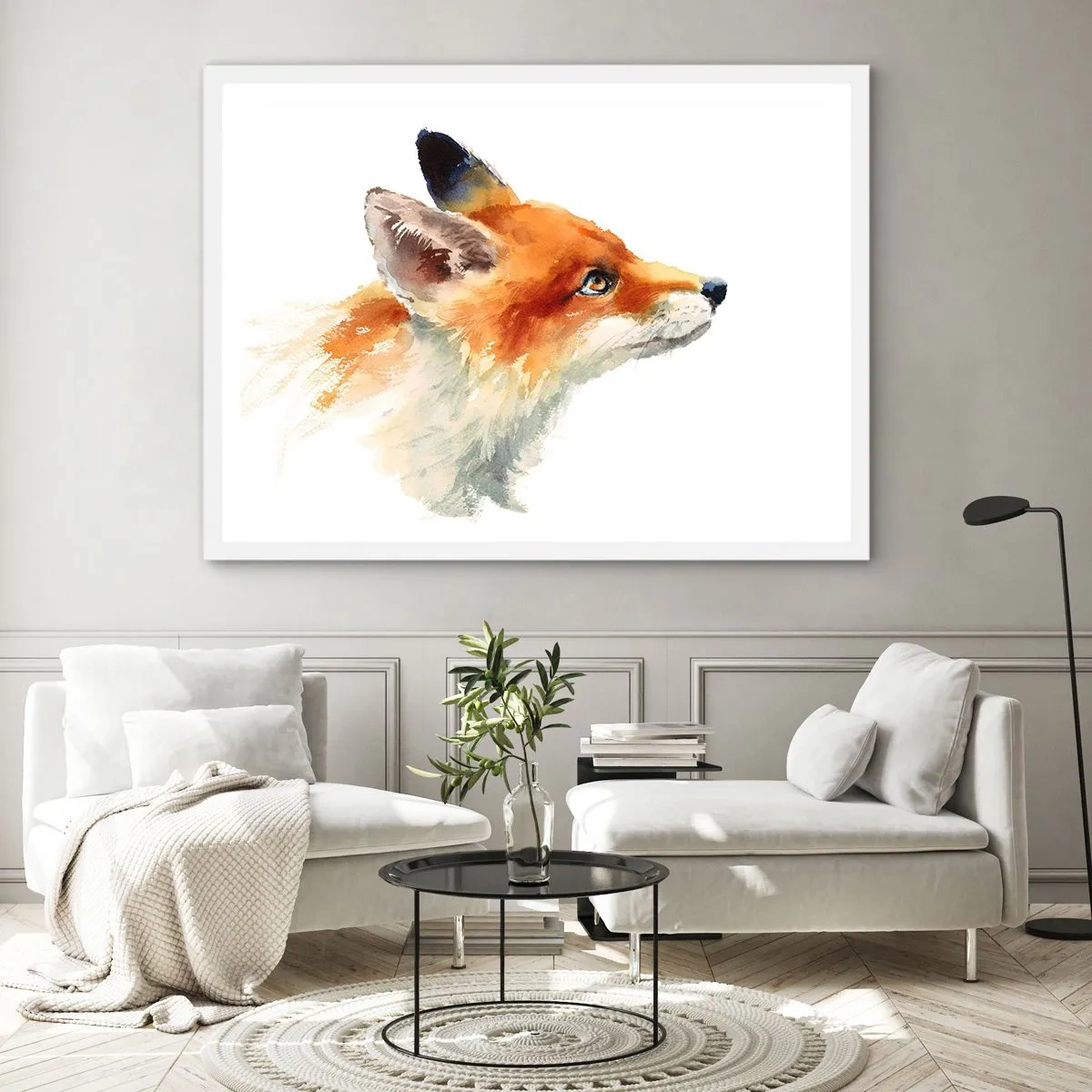 Affisch i vit ram - Försiktighet skadar aldrig - 40x30 cm