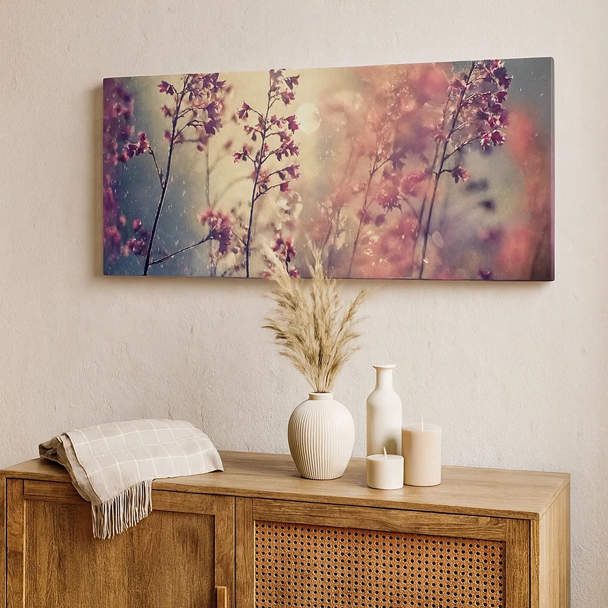 Canvastavla - Bild på duk - Hemlighetsfull trädgård - 30x30 cm