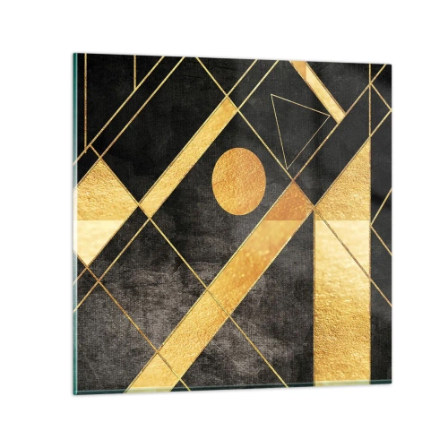 Glastavla - Bild på glas - Öknens sol - 50x50 cm
