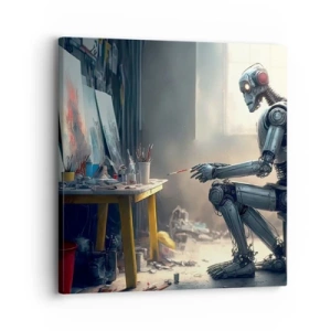 Canvastavla - Bild på duk - Den skapande handlingen - 30x30 cm