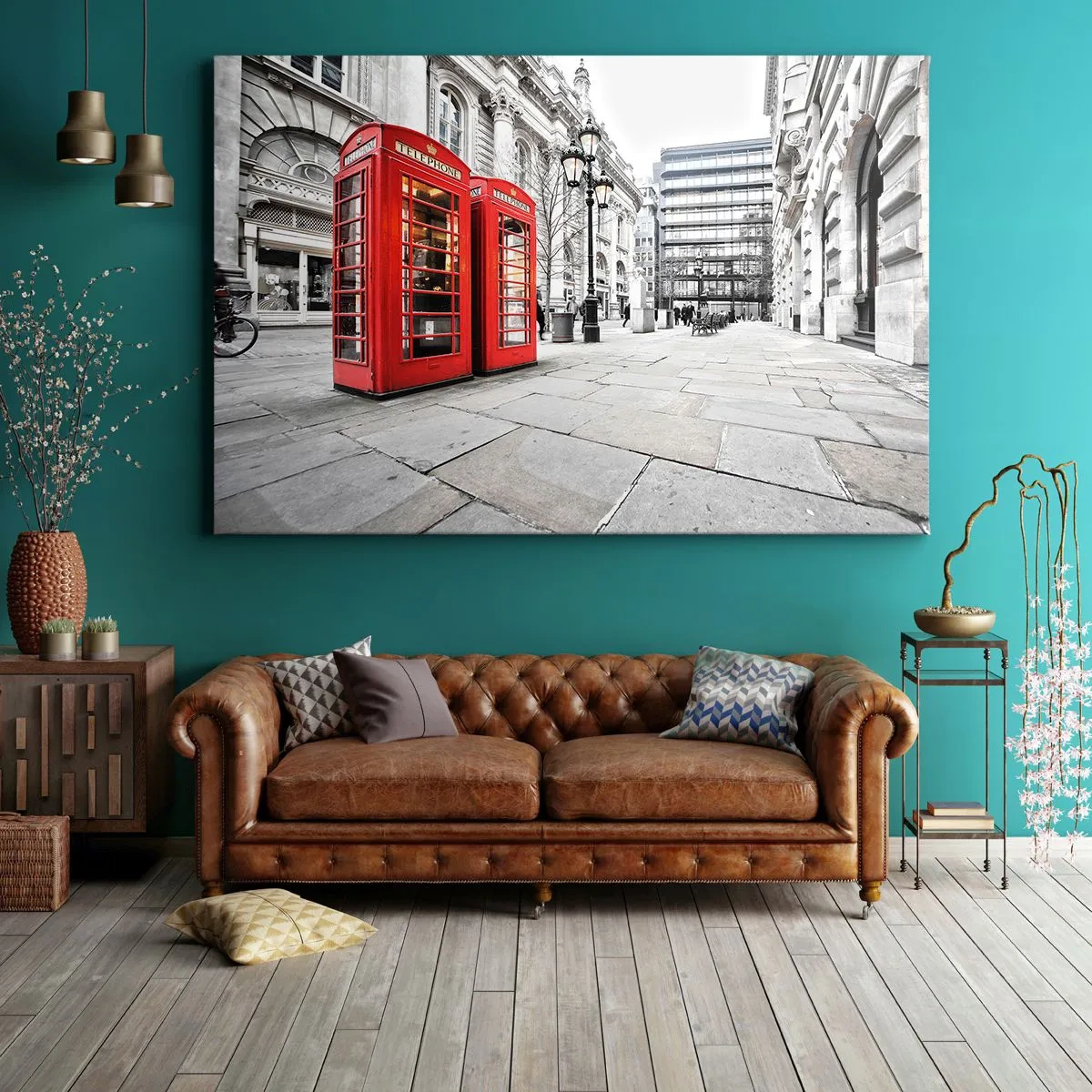 Canvastavla - Bild på duk - Welcome to London - 120x80 cm