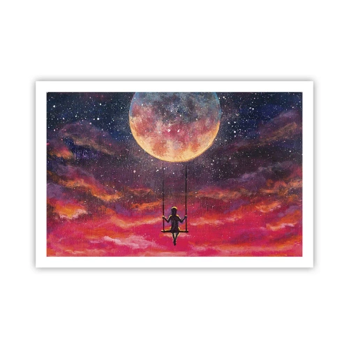 Affisch - Sväva i molnen - 91x61 cm