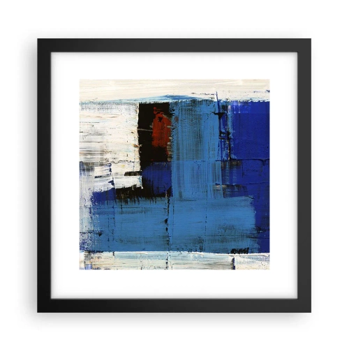 Affisch i svart ram - Det blåas hemlighet - 30x30 cm