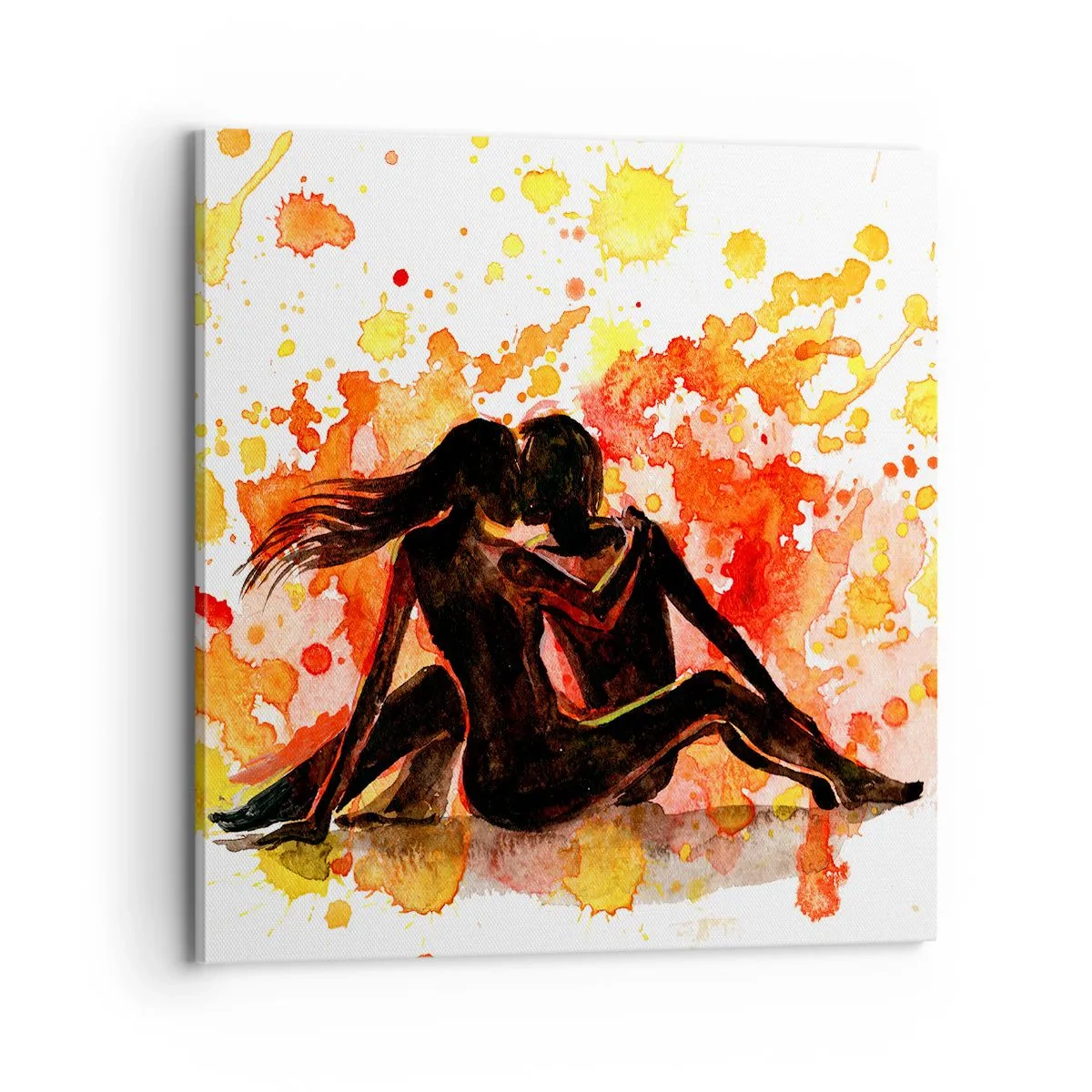 Canvastavla - Bild på duk - Och så blev det ljus - 70x70 cm