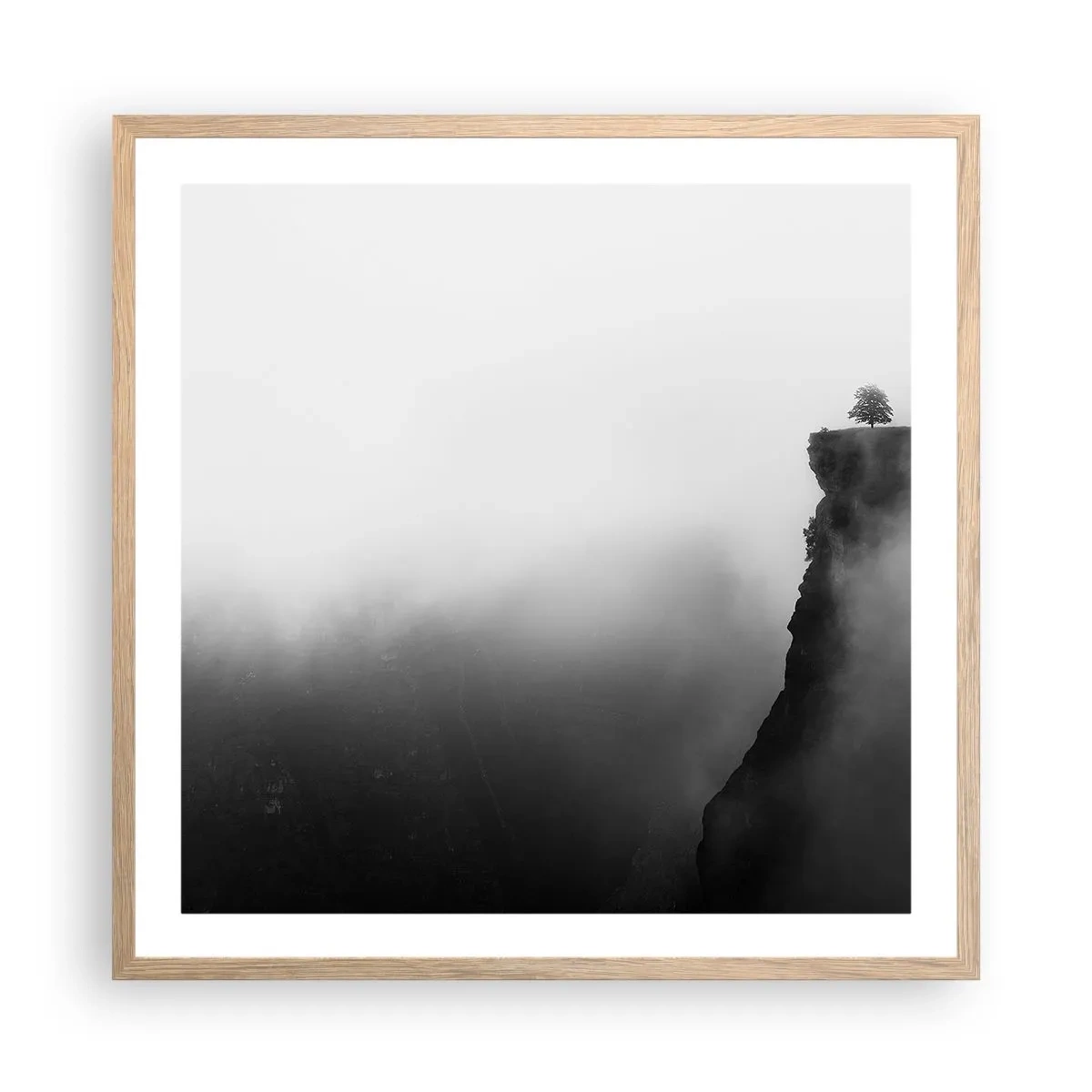 Affisch i ram av ljusek - På världens gräns - 60x60 cm