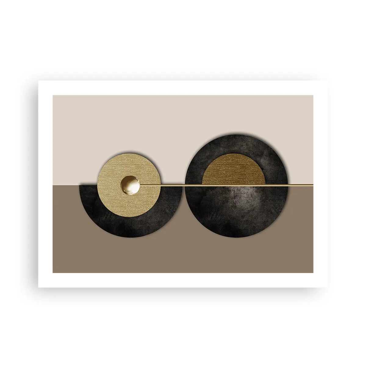 Affisch - Variationer runt en cirkel - 70x50 cm