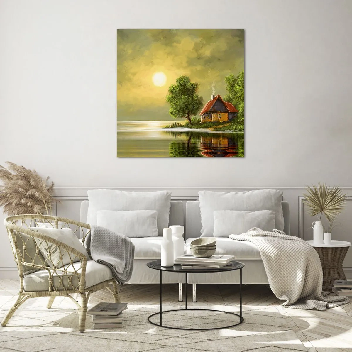 Glastavla - Bild på glas - Vackert som från en bild - 30x30 cm