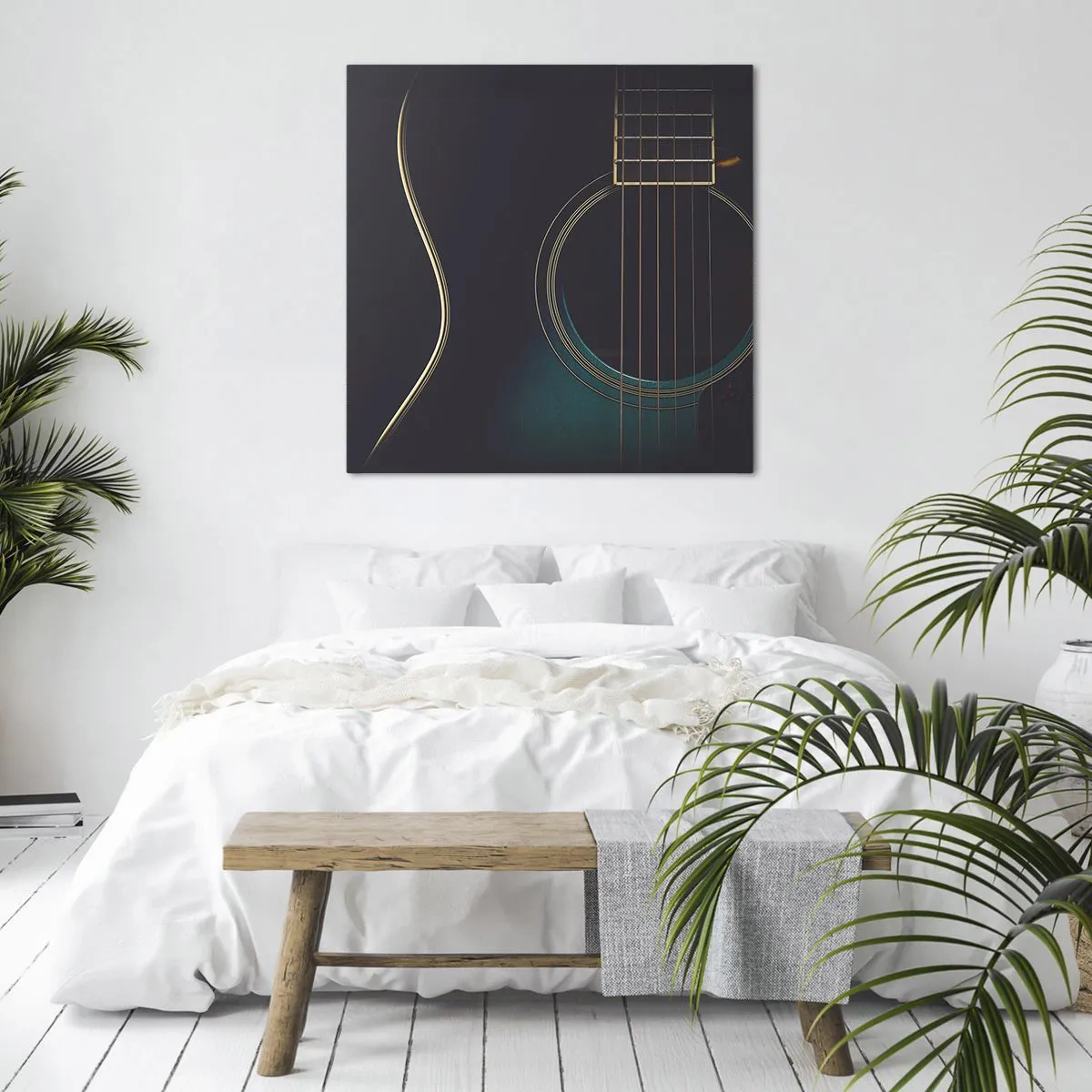 Canvastavla - Bild på duk - Ett ögonblick innan det ljuder - 70x70 cm