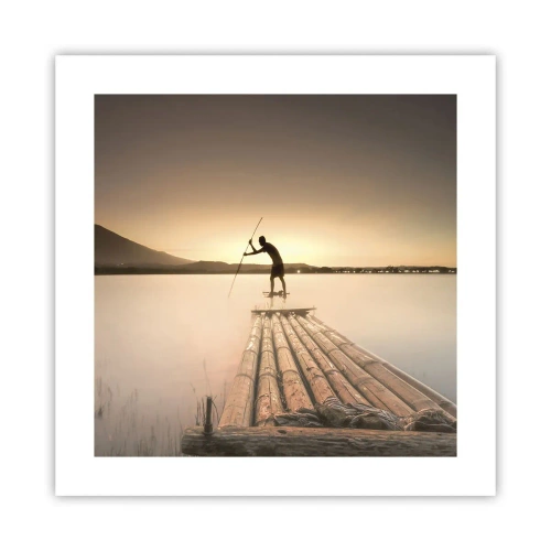 Affisch - Före avkoppling - 40x40 cm