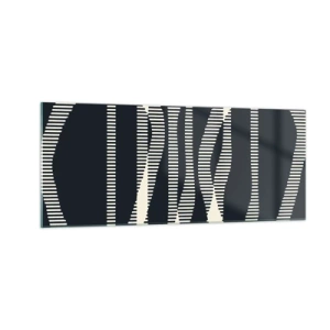 Glastavla - Bild på glas - Försök att bryta mörkret - 100x40 cm