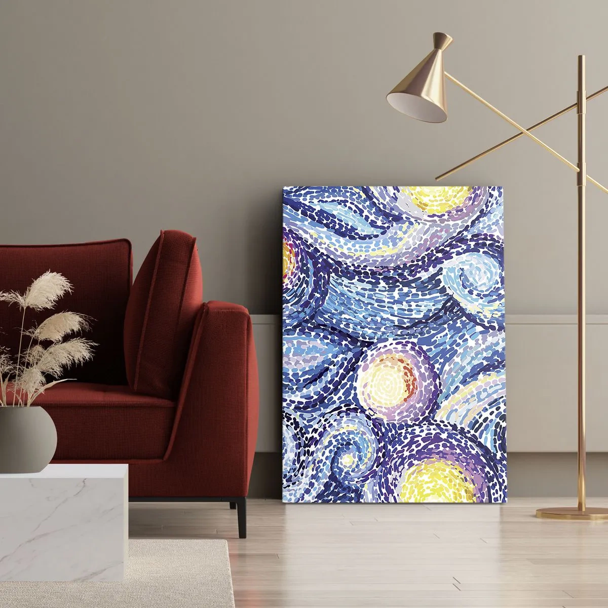 Canvastavla - Bild på duk - Från van Goghs tavla - 50x70 cm