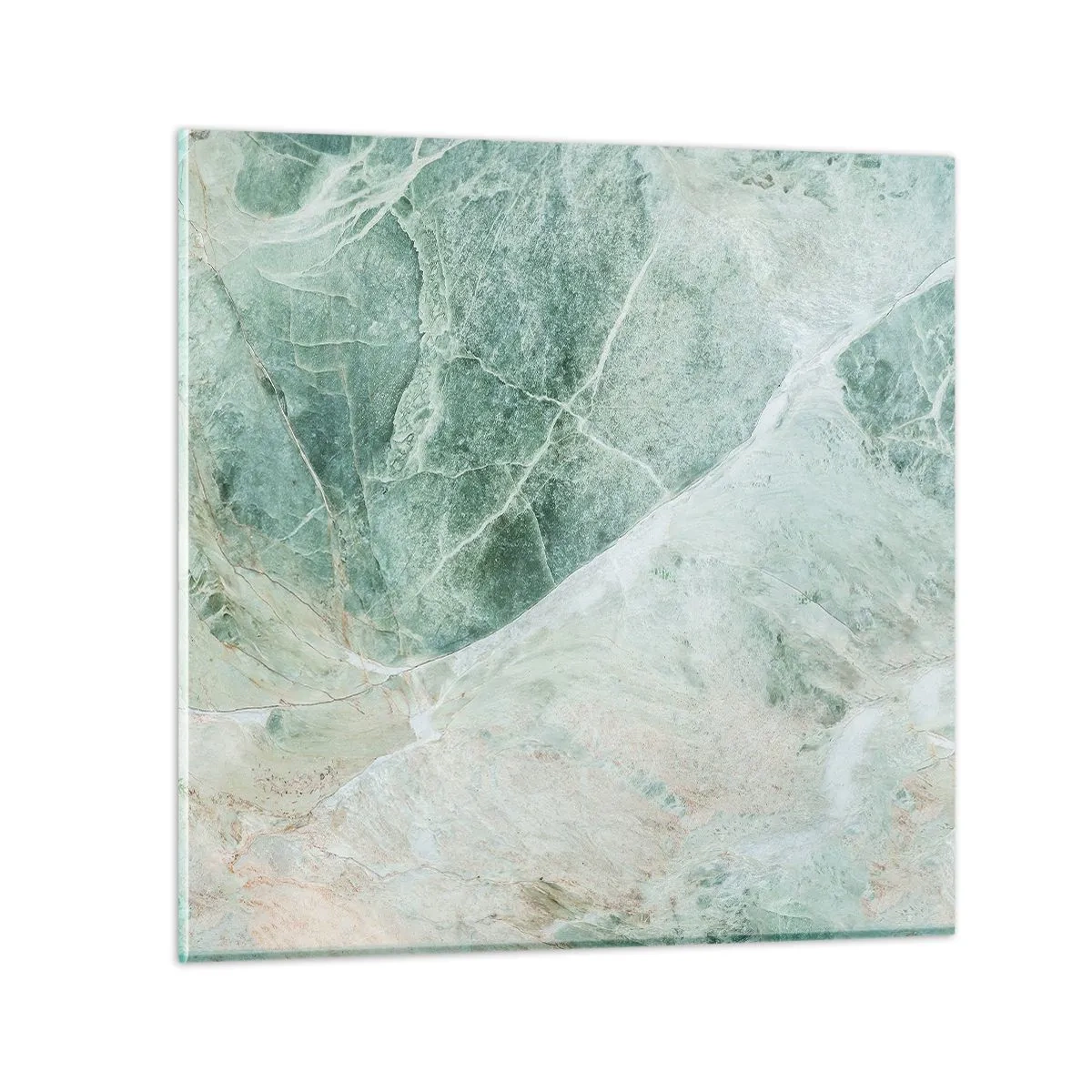 Glastavla - Bild på glas - Stenens ädla svalka - 30x30 cm