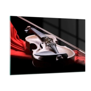 Glastavla - Bild på glas - Känslornas musik - 120x80 cm