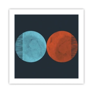 Affisch - Endast geometri? - 50x50 cm