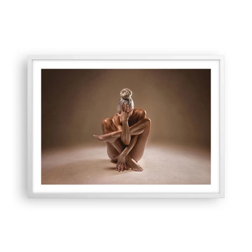 Affisch i vit ram - Kroppens och själens enighet - 70x50 cm