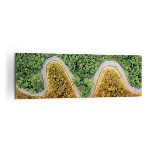 Canvastavla - Bild på duk - Gränser och genombrott - 160x50 cm
