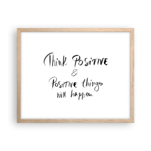 Affisch i ram av ljusek - Hur ska man leva? - 50x40 cm