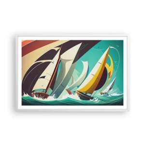 Affisch i vit ram - Icke rädda för elementen - 91x61 cm