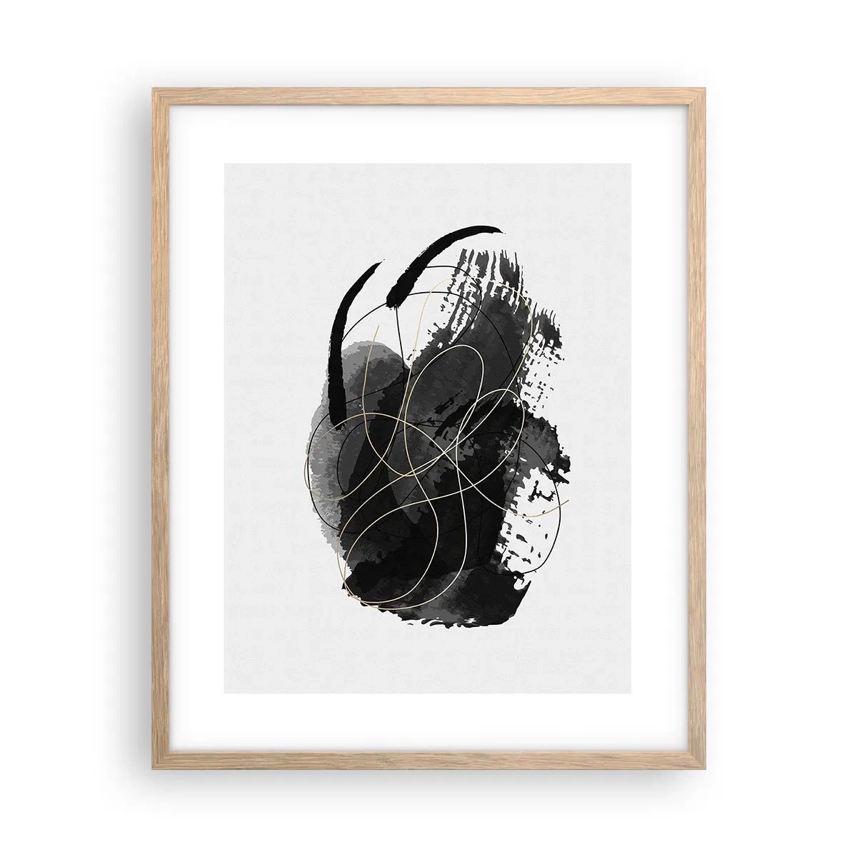 Affisch i ram av ljusek - Uppkommen ur svärta - 40x50 cm