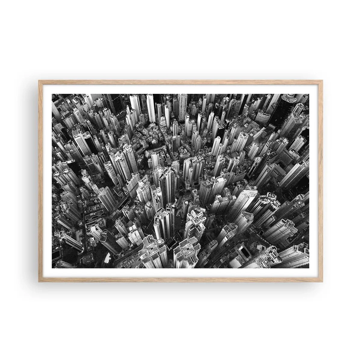Affisch i ram av ljusek - Hela tiden högre och högre - 100x70 cm