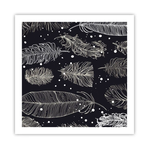 Affisch - Fjäderspets - 60x60 cm