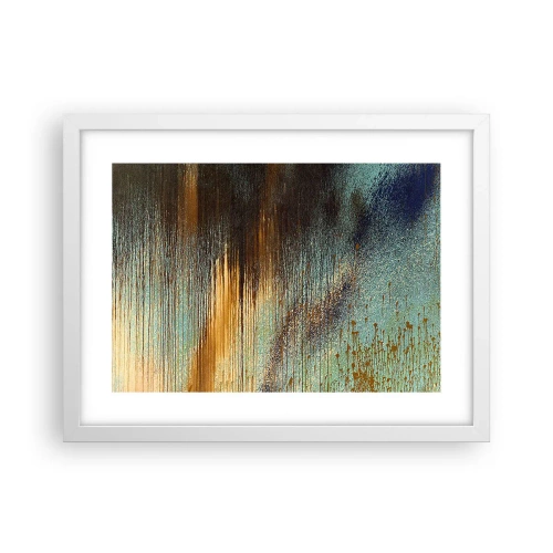 Affisch i vit ram - En oavsiktlig färgglad komposition - 40x30 cm