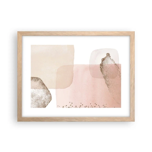 Affisch i ram av ljusek - Titta genom färgen - 40x30 cm