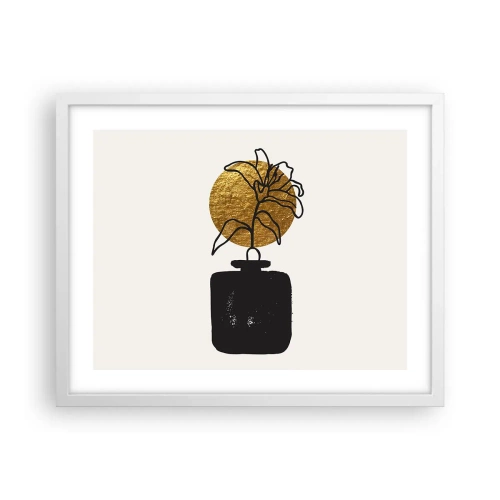 Affisch i vit ram - Guldvärd skönhet - 50x40 cm