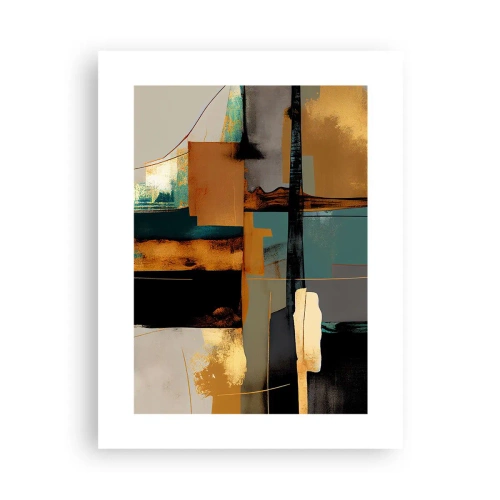 Affisch - Abstraktion - ljus och skugga - 30x40 cm